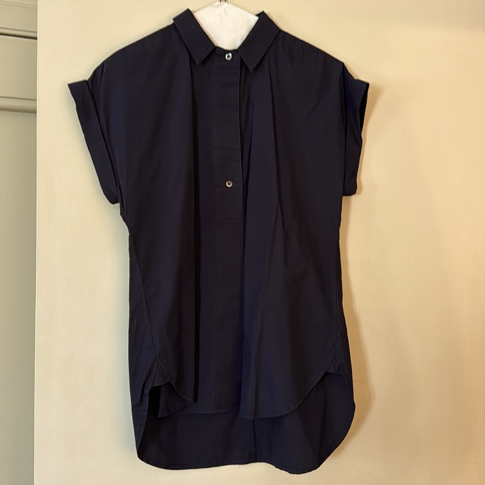J. Crew Navy Blue Short Sleeve Top